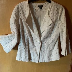 Kentish Cole Reaction 6 white lined fitted blazer